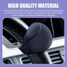 1 quả bóng tăng cường vô lăng bằng silicon dễ cầm nắm - Xoay 360°, chống trượt, vận hành bằng một tay, phù hợp với mọi loại xe, màu đen - Một cỡ - Xem 4