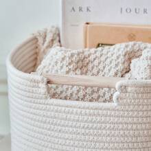 3 Pack Storage Basket For Cabinet And Toy Organization - 13"X9.8"X8.7" Baskets For Storage - Baby Toy Bin - Toy Storage Organizer - Ideal For Empty Gift Baskets To Fill - 白色 - 查看 7