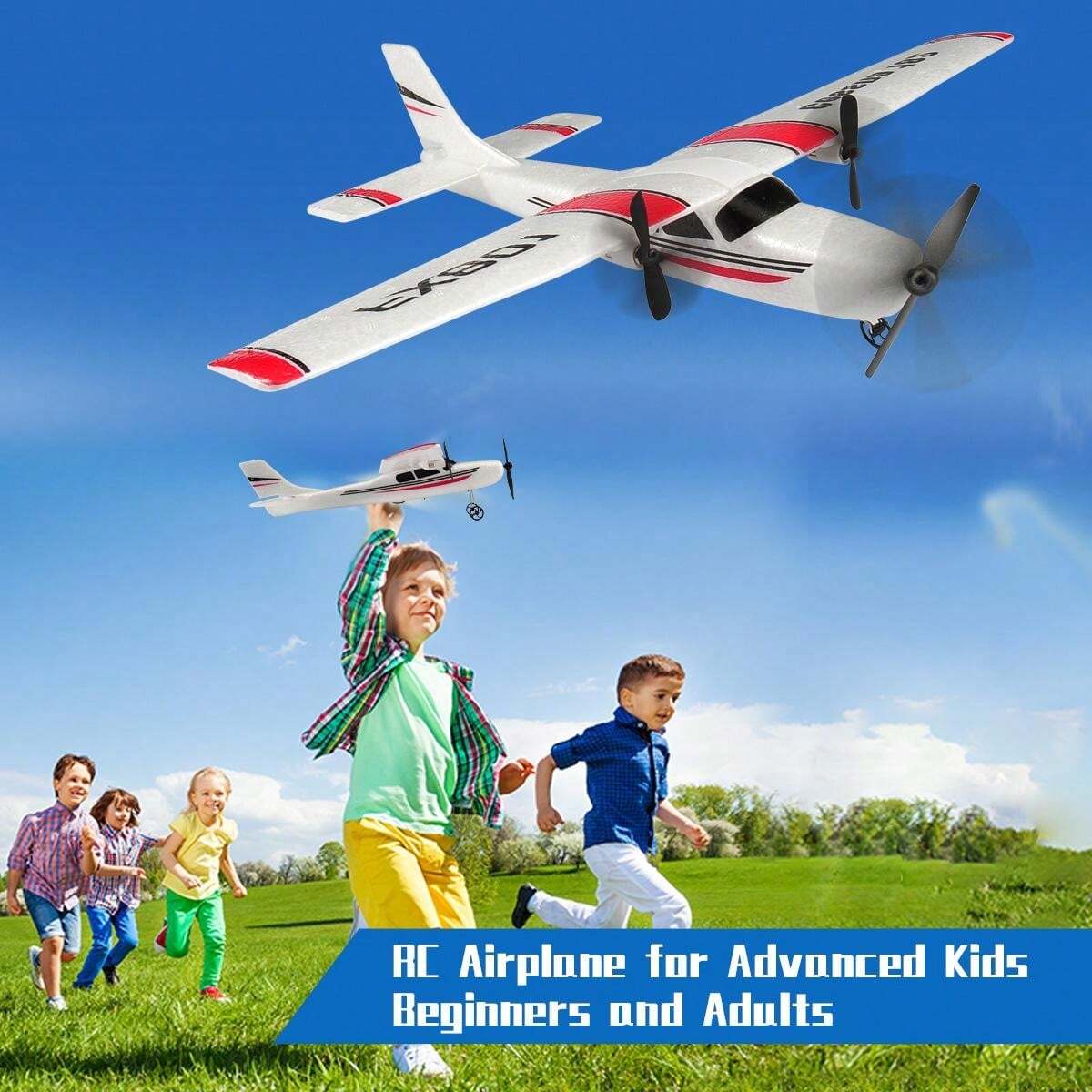 Beschäftigung Flugzeug Kinder 2 Jahre FX801 RC Flugzeug EPP Schaum 2,4G 2-Kanal RTF Fernsteuerung, Flugzeug