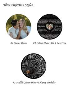 1PC Heart Projection Photo Necklace, Minimalist Projection Pendant For Women, Memorial Photo Necklace, Anniversary Gifts, Birthday Gifts For Her,Thanksgiving Gifts, Christmas Gifts