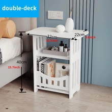 1 件装极简主义床头柜、小型咖啡桌、沙发边桌，小巧紧凑，适用于小空间卧室、家庭、宿舍等场所。