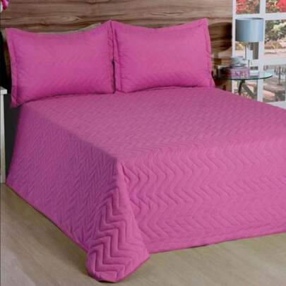 Kit Colçha Cobre Leito Luxo Matelado Queen-Casal-Solteiro + Porta Matelado Parismar