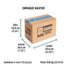Llave de esfera, de zinc, 110 gr, entrada 1/2" - Plateado - Ver 5