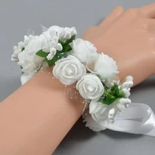 144 件蕾丝玫瑰泡沫花束，DIY 花环头饰装饰材料新娘礼盒配件 - 彩色 - 查看 7