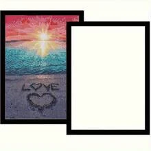 2/4/6 件磁性钻石艺术相框 10X16 英寸/30x30 厘米 - 自粘式，适合 25.4X35.56 厘米/25x25 厘米绘画 | 适用于墙壁、窗户、门的多功能展示 | 黑色，房间装饰家居装饰墙壁艺术存储，适用于万圣节、圣诞节装饰 - 彩色 - 查看 15