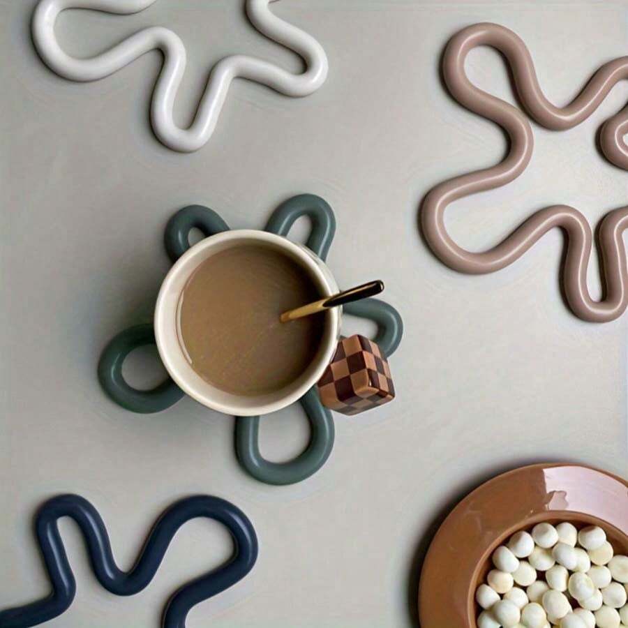 1pc/6pcs Multi-Function Insulation Pad - Heat Resistant Coaster For Kitchen Casserole Dishes