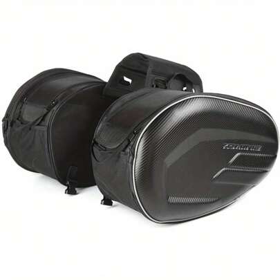 Motorcycle Saddle Bag Waterproof Motorcycle Panniers Side Bags Luggage Rain Cover Expandable Capacity 36-58L Universal