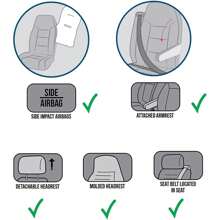 Front Car Seat Covers Luxury Long Wool Winter Warm Seat Protector Universal Fit For Most Cars SUVs And Trucks, Toyota, F150, Chevy, Ram 1500 2500 3500 ( 1Pc ) - 黑色 - 查看 7