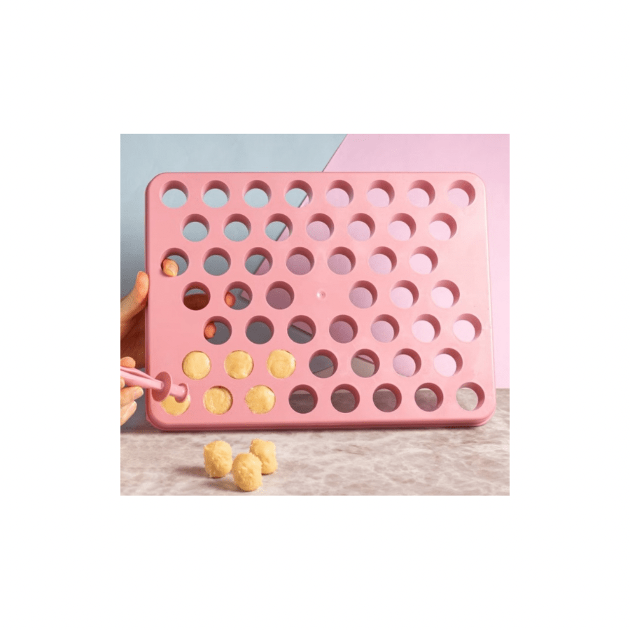 Placa Porcionadora C/ Empurrador 2 em 1 Brigadeiros 12 GRAMAS  Bluestar Festas Docinhos Doce Confeitaria