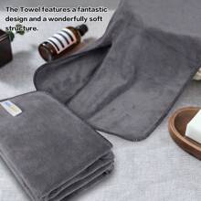 Khăn lau thẩm mỹ sợi nhỏ dùng cho mặt nạ chăm sóc da mặt, gói 5 miếng, khăn lau mặt mềm mại có thiết kế tách rời, khăn lau spa dùng cho mặt, massage hơi nước, làm sạch, gói 5 miếng - Xám - Xem 3