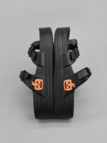 1 双女士黑色 EVA 厚底拖鞋，轻便休闲防滑耐用女士人字拖 - 黑色 - 查看 3