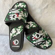 Slide Conforte Flip Flops Men's Women's Super Light And Comfortable Camouflage Ruven Original Promotion - 黑色 - 查看 4