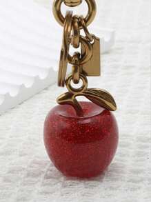 1 Piece Of Oversized Apple Keychain Pendant - Bag Charm Pendant - A Good Choice As A Halloween And Christmas Holiday Gift - Oversized Cherry Pendant - Fashionable Apple Pendant Accessories Ladies Bag Car Accessories School