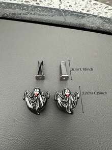 1 cái/2 cái Đồ Trang Trí Ma Đen Trắng Trên Cửa Gió Ô Tô - Một cỡ - Xem 10