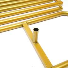 6.9Ft Gold Square Backdrop Stand Arch, Metal Wedding Arch Stand Pipe Kit Backdrop Door For Wedding Ceremony, Birthday Party, Theme Event Decoration, Easy Assembly Party Favors Room Decor Bride