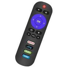 Universal Remote Control Replacement For All Sanyo Roku TV, Easy Setup, User-Friendly, Compatible With All Models - Trending, Best Seller, New Arrival, Gift Idea, TV Accessories - màu đen - Xem 3