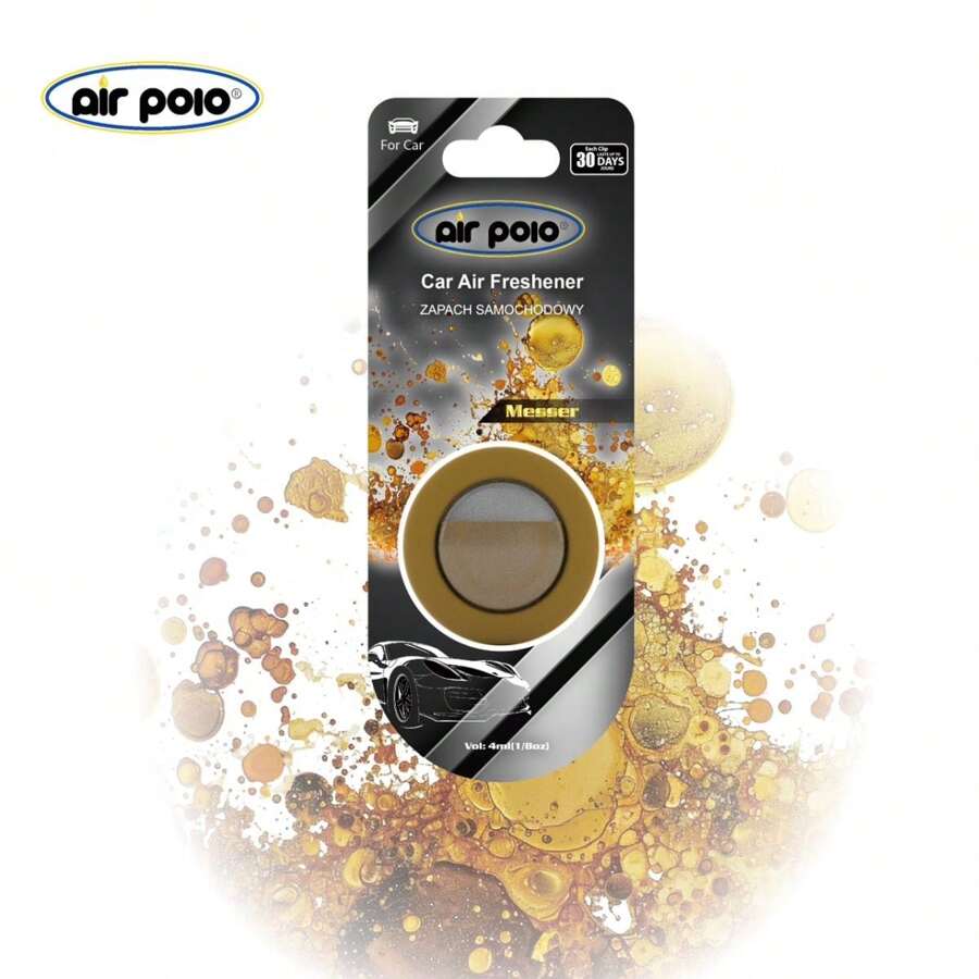 4ml Air Polo Car Air Freshener, Lasts Up To 30 Days, Vent Clip Decoration, Deodorizer For Car, Unisex, Alcohol-Free, Car Air Freshener Diffuser, Car Accessories, Car Fragrance Oil Diffuser