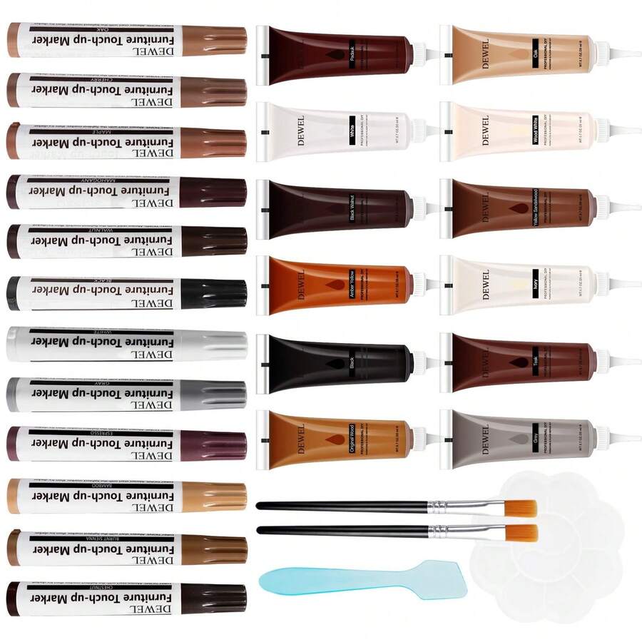 DEWEL Wood Filler, Wood Floor Scratch Remover, Wood Furniture Repair