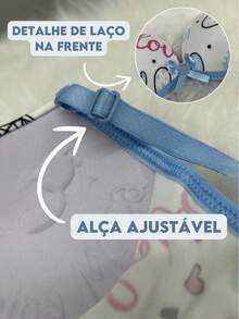 Kit 4 Children's Bra For Girls, Mixed Plain And Printed, Adjustable With Comfortable Cup - Nhiều màu - Xem 2