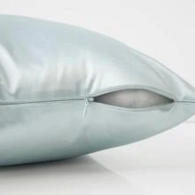 18" X 18" Mint Green Polyester Zippered Pillow