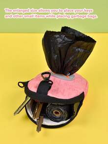 Dog Poop Bag Holder-Charming Themed Pet Poop Bag Holder Cute Monster Design To Add Spooky Fun To Your Dog Walks - Multicolor - View 5