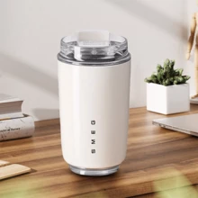 Cốc cà phê  240ml bằng thép không gỉ, cốc du lịch, bình đựng nước cách nhiệt - trắng - Xem 9