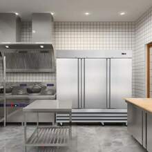 SMAD Commercial Refrigerator 72 Cu.Ft Fridge Reach-In Double Door For Restaurant, Bar, Home, Shop, Business 3 Doors, Large Capacity Refrigerator With 9 Shelves, 2 Section Fan Cooling,Halloween, Christmas A Holiday Gift For Family - 查看 6