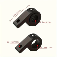 1pc Aluminum Alloy Bicycle Handle Bar Bracket, 1.25 Inch Universal Clamp, Suitable For Spotlight, For 0.6-0.9 Inch Rods, Multi-Functional Accessory Holder - Multicolor - View 3