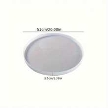 Molde de resina para mesa de río grande, 2 tamaños: 14 pulgadas y 20 pulgadas, mesa redonda, bandeja, molde de silicona de resina epoxi para encimera, manualidad DIY para adultos - Molde de resina de mesa de río - Ver 8