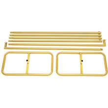 6.9Ft Gold Square Backdrop Stand Arch, Metal Wedding Arch Stand Pipe Kit Backdrop Door For Wedding Ceremony, Birthday Party, Theme Event Decoration, Easy Assembly Party Favors Room Decor Bride