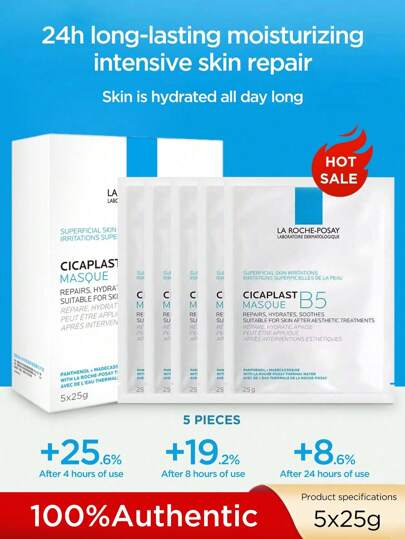 La Roche-Posay B5 Multi-Purpose Moisturizing & Repairing Face Mask, Hydrating & Soothing For Redness