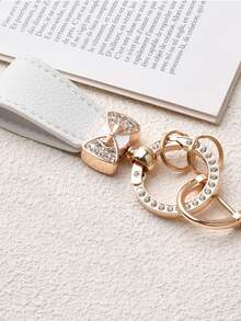 Móc khóa ô tô hình nơ đính kim cương, Mặt dây chuyền móc khóa ô tô sáng tạo tinh tế, Mặt dây chuyền ba lô móc khóa ô tô cho nữ, Tinh tế và đẹp mắt - Nhiều màu - Xem 8