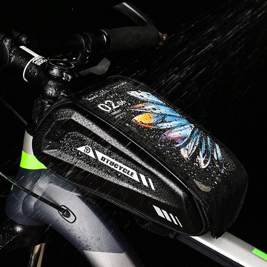 7.0Inch Waterproof Bike Frame Bag With Sensitive Touch Screen
