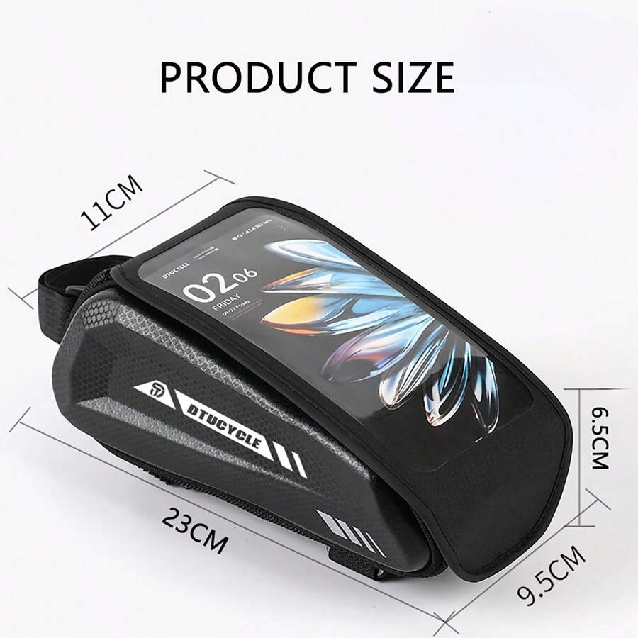 7.0Inch Waterproof Bike Frame Bag With Sensitive Touch Screen