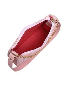 Women's Small Crossbody And Side Strap Bag New Half Moon Bag - Màu hồng gỉ - Xem 4