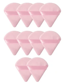 10/1 miếng mút trang điểm hình tam giác nhung, được thiết kế để tạo khối, vùng mắt và khóe mắt, hộp đựng kem nền dạng mút trang điểm, phù hợp với mọi loại da - Màu Hồng baby - Xem 7