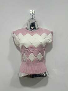 Blogger Style Crop Top In Modal Yarn, 2024 - 淺粉色 - 查看 1