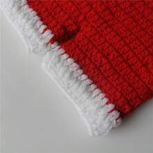 Set de 2 piezas Gorro de Papá Noel de ganchillo y tirantes para bebé recién nacido, disfraz de fotografía de recién nacido, gorro de Papá Noel de ganchillo con pantalones cortos y tirantes, decoraciones y regalos para baby shower, regalos de Pascua para niñas/niños