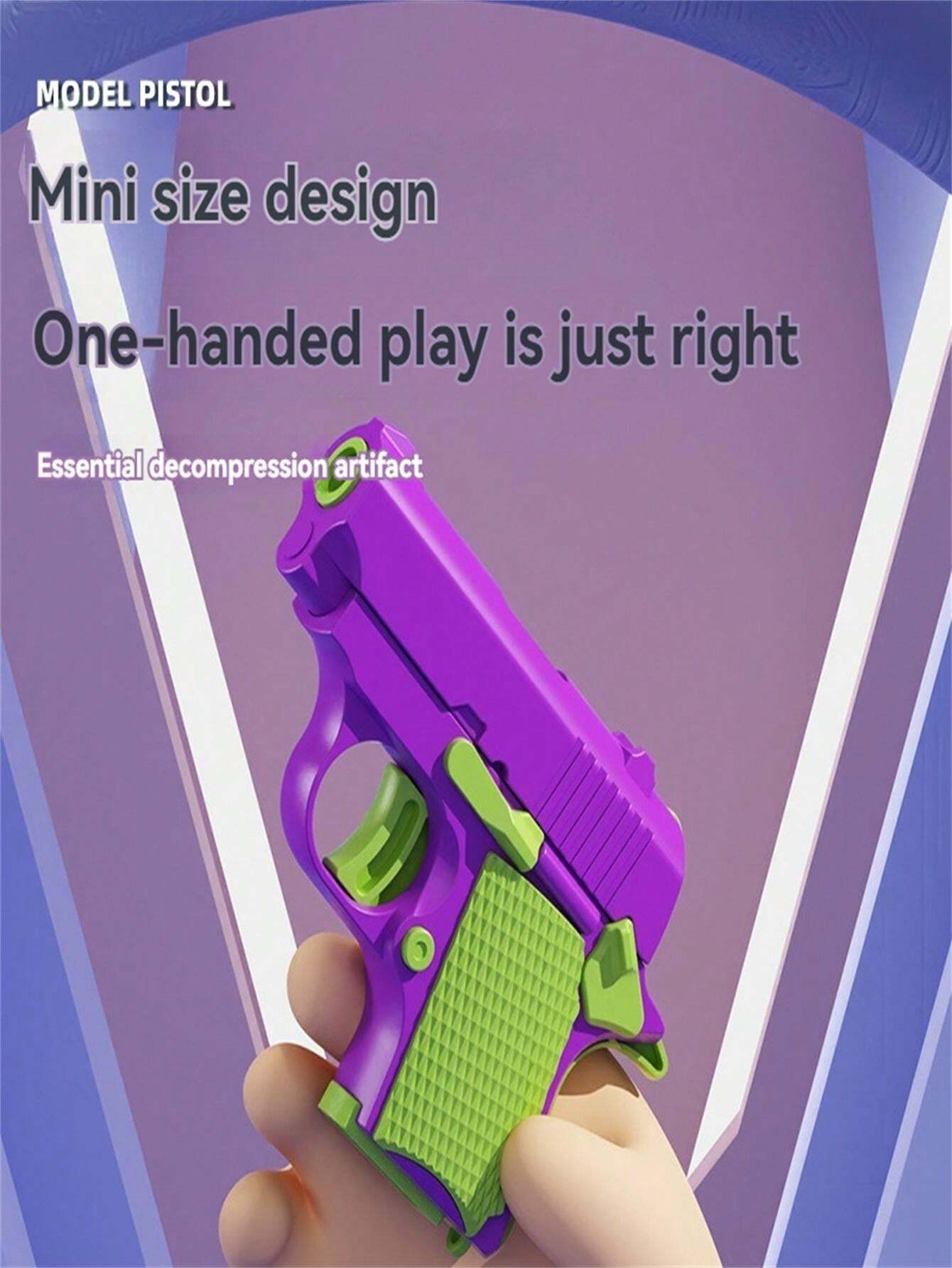 1pc Autoreturn Toy Gun, Stress Relief Automatic Retractable Toy Gun