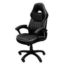 Techni Mobili High Back Executive Sport Race Office Chair, Black  On-Site