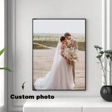 1pc Customizable With Picture Frame Canvas Poster Photograph,Personalized Canvas Poster, Custom Your Photo, Share Your Favorite Memories & Most Cherished Moments, Perfect Gift For Friends & Family, Wall Art, Home Decor,Multi-Functional, Ornamental,Anti-Mold,Reusable,Adorable,High-Quality,Cute,Vintage,Colorful,Custom,Personalized,Unique,Ideal Gifts For Him,Ideal Gifts For Her,Her,Boyfriend,Girlfriend,Dad,Mom,Family,Friends,Son,Daughter,School Students,Dining Room,Bathroom,Living Room,Bedroom,Office,Tea Room,School,Home,Home Bedroom Refresh Birthday Graduation - White - View 11