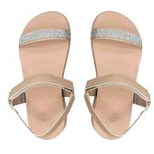 Women's Platform Sandal With Glitter Ref. 7116 - 米色 - 查看 3