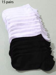 10/12/15/18/20 双女士百搭舒适简约休闲短袜，春夏 - 彩色 - 查看 7