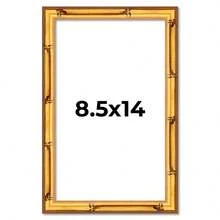 Custompictureframes.Com 8.5x14 Bamboo Picture Frame With UV-Resistant Acrylic And Acid Free Backing Available In 4 Finishes - Brown Black Gold - 金色 - 查看 1