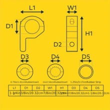 1pc Aluminum Alloy Bicycle Handle Bar Bracket, 1.25 Inch Universal Clamp, Suitable For Spotlight, For 0.6-0.9 Inch Rods, Multi-Functional Accessory Holder - Multicolor - View 10
