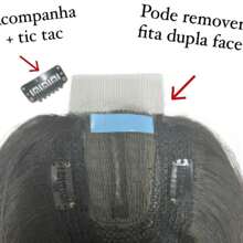 Female Prosthesis Top Of Head 45cm Natural  Imitates Root Free Style - 棕色 - 查看 3