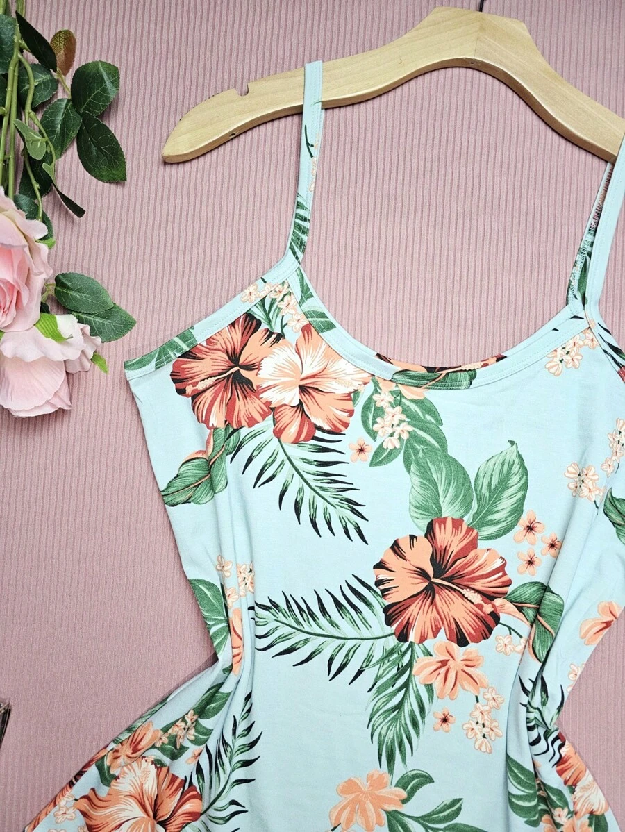 FASHION Women's Tank Top Plus Size Straps G1 Stretches Well NEW Prints - qianlvdihua - View 1