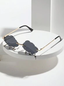 1 chiếc kính râm hình tia chớp cầu vồng ombre 6 chiếc kính trang trí bằng kim loại, thích hợp cho phụ nữ, Halloween, lễ hội âm nhạc, diễu hành, tiệc tùng, phụ kiện thời trang hàng ngày cho phụ nữ kính râm phụ kiện bãi biển cho phụ nữ kính râm - Nhiều màu - Xem 4