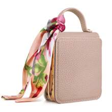 VIETAO Electroplated Portable Protective Leather Phone Case With Mirror Compatible With Samsung Galaxy Flip 6 5 4 3 Cover