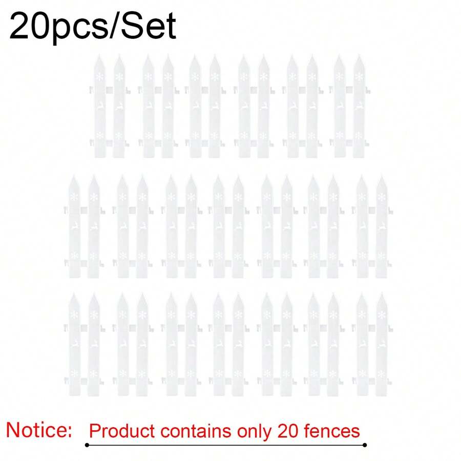 20pcs Christmas Tree Pet Fence Decorations Xmas Indoor Outdoor Gate